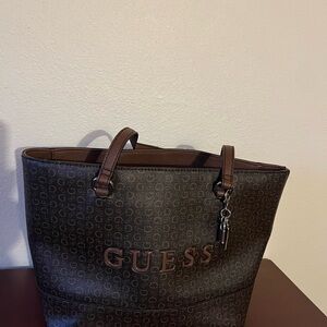 Guess Chocolate Brown Signature Tote